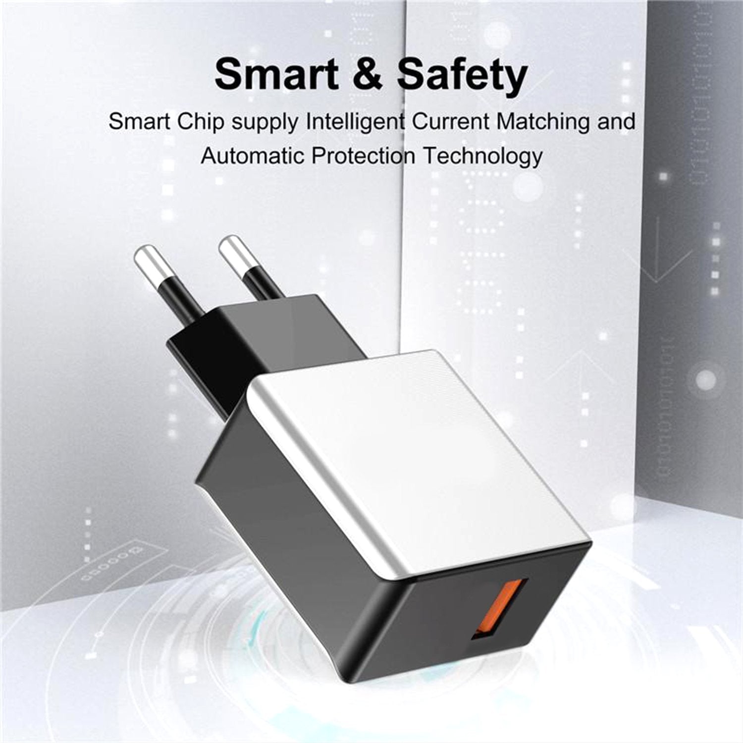 1498 Fast Charging Power Adaptor Without Cable for Devices