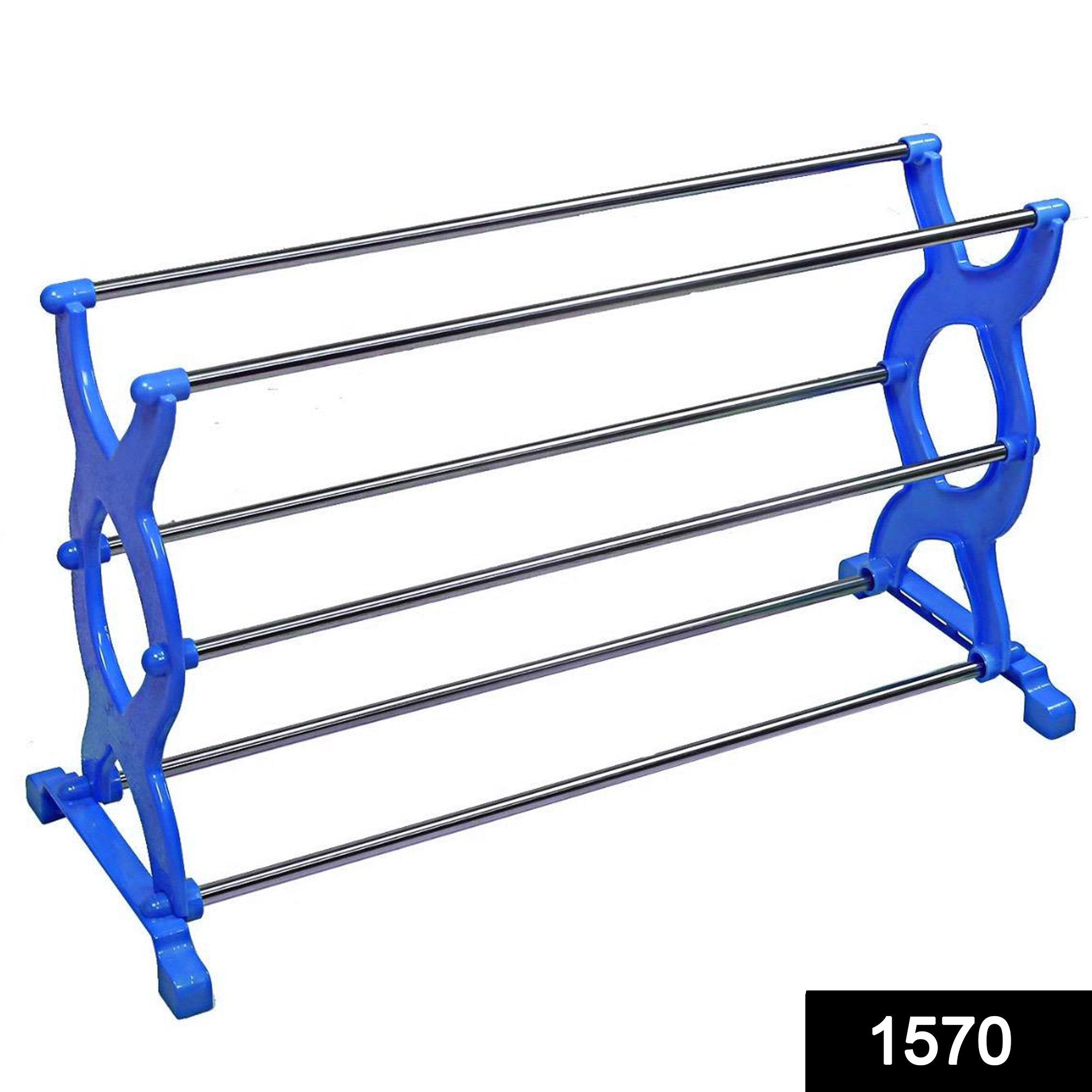 1570 3 Layer Multipurpose Portable Folding Shoe Rack/Shoe Cabinet - SkyShopy