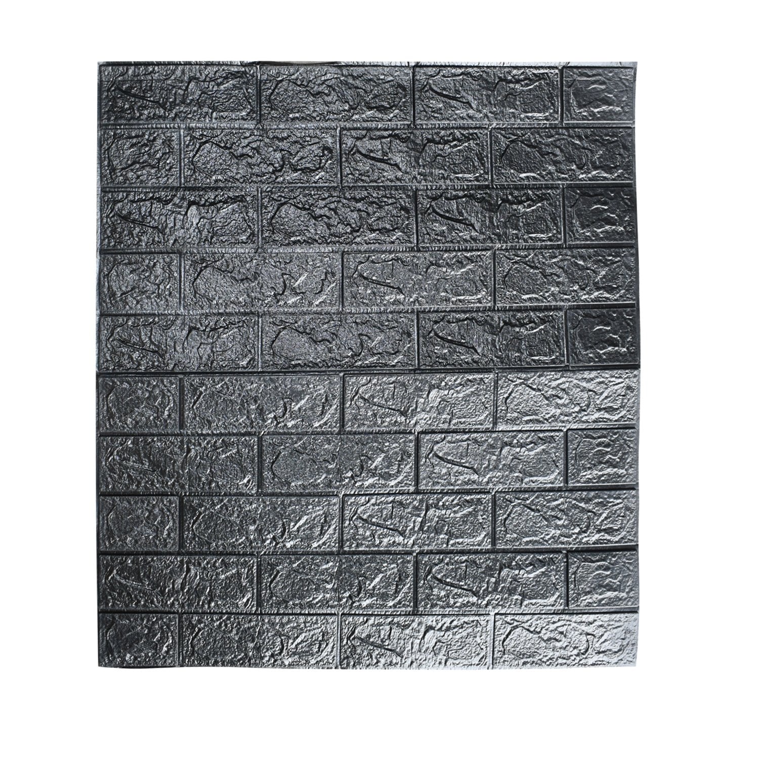 1715 Wall 3D Ceiling Wallpaper Tiles Panel Vinyl Stickers Self-Adhesive for Home (Black) - SkyShopy