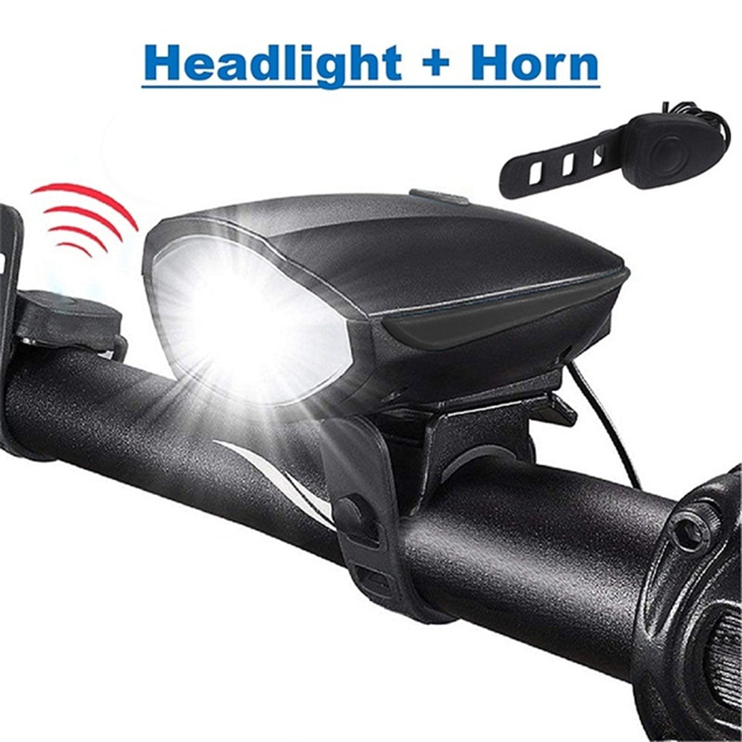 1718 Bicycle Horn with LED Light Work On Battery - SkyShopy