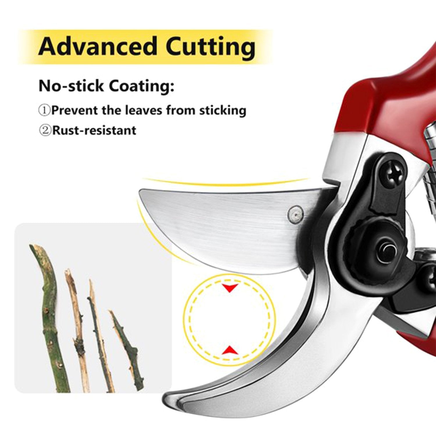 1746 Garden Sharp Cutter Pruners Scissor with grip-handle