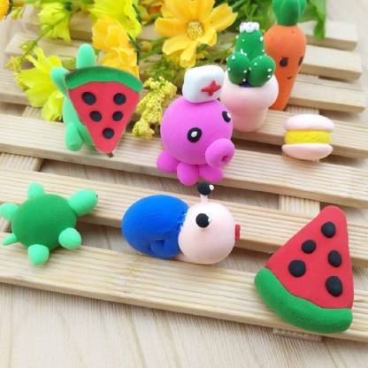 1918 Non-Toxic Creative 50 Dough Clay Mould 5 Different Colors, (Pack of 6 Pcs) - SkyShopy