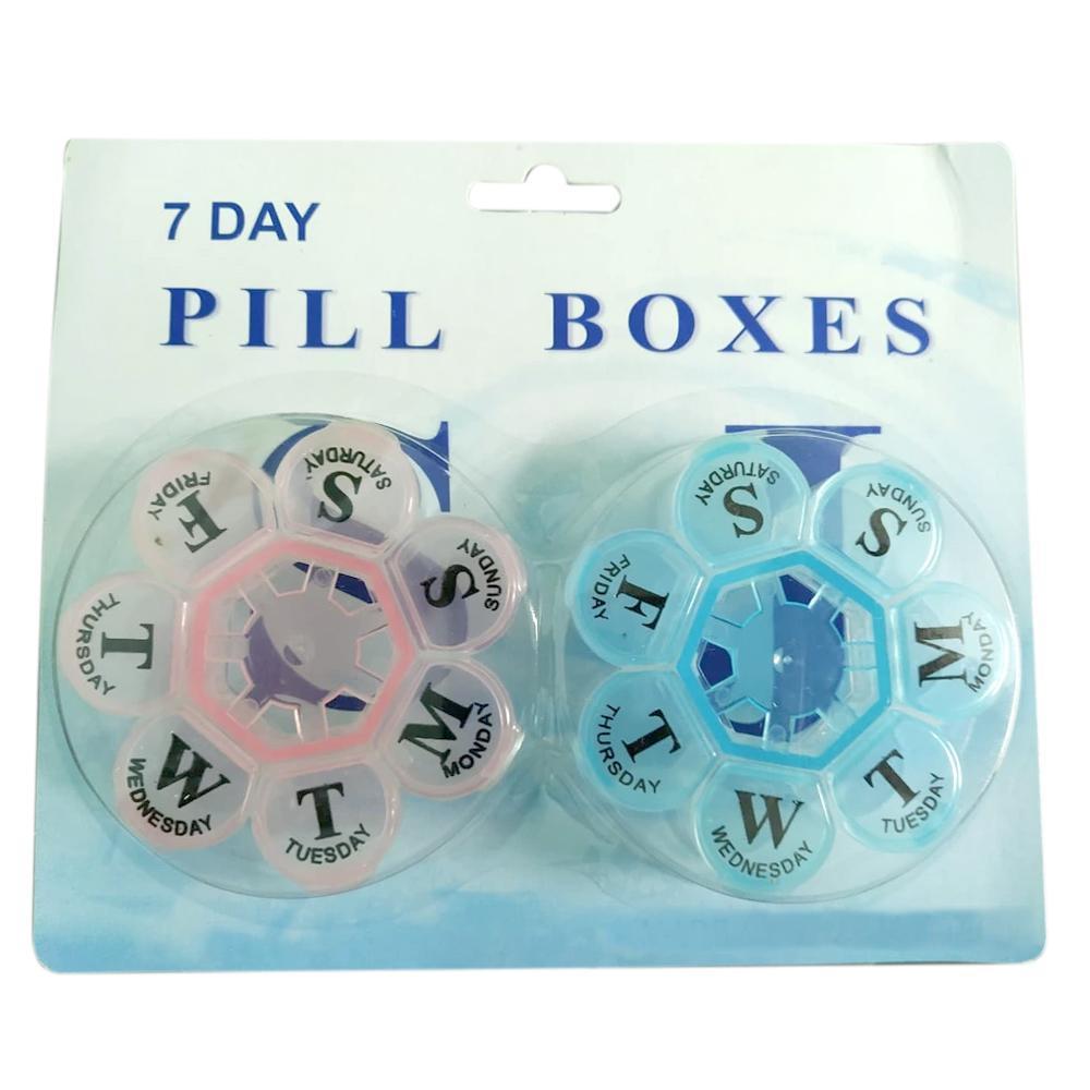 0302 7 Day Weekly Mini Pill Medicine Box Holder Storage Container Case Pill Box Splitters Travel Pill Box - SkyShopy
