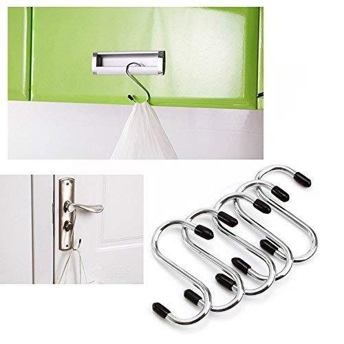 0232 Heavy Duty S-Shaped Stainless Steel Hanging Hooks - 5 pcs - SkyShopy
