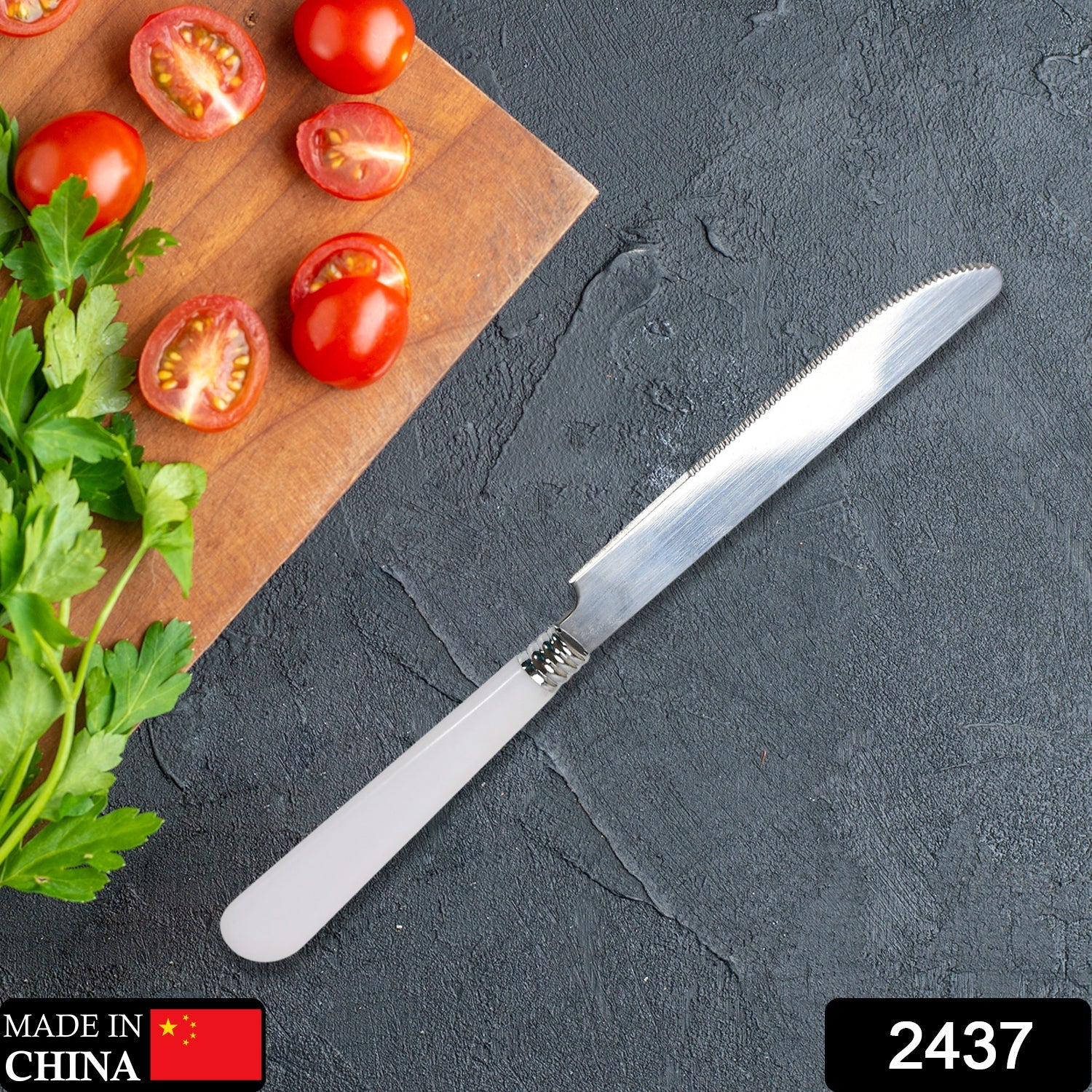 2437 Stainless Steel Modern Design Knife, Knifes Set With Round Edge Dishwasher DeoDap