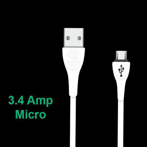 0308 Premium Super Fast Charging 3.4 Amp Micro USB Data and Charging Cable - SkyShopy