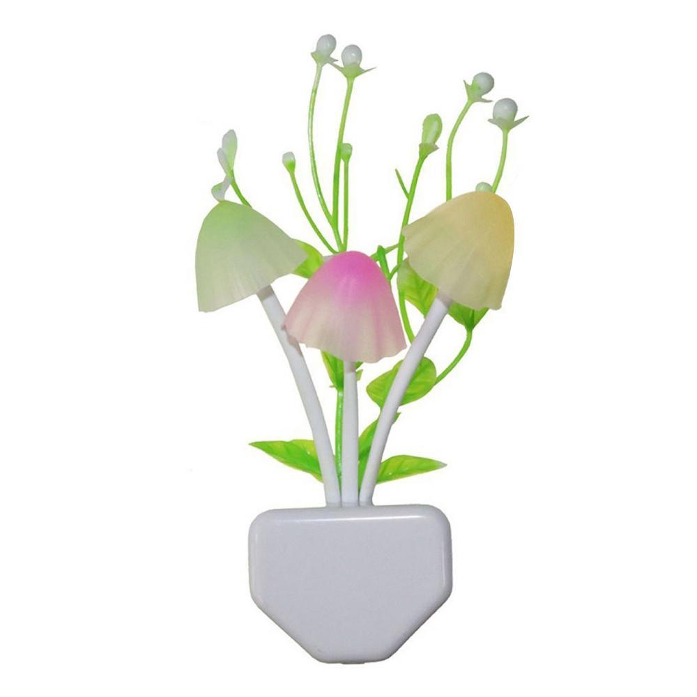 0206 Night Lamps White Flower Pot Color Changing Light & Mushrooms Light Sensor LED Decorative Night Lamp Night Lamp - SkyShopy