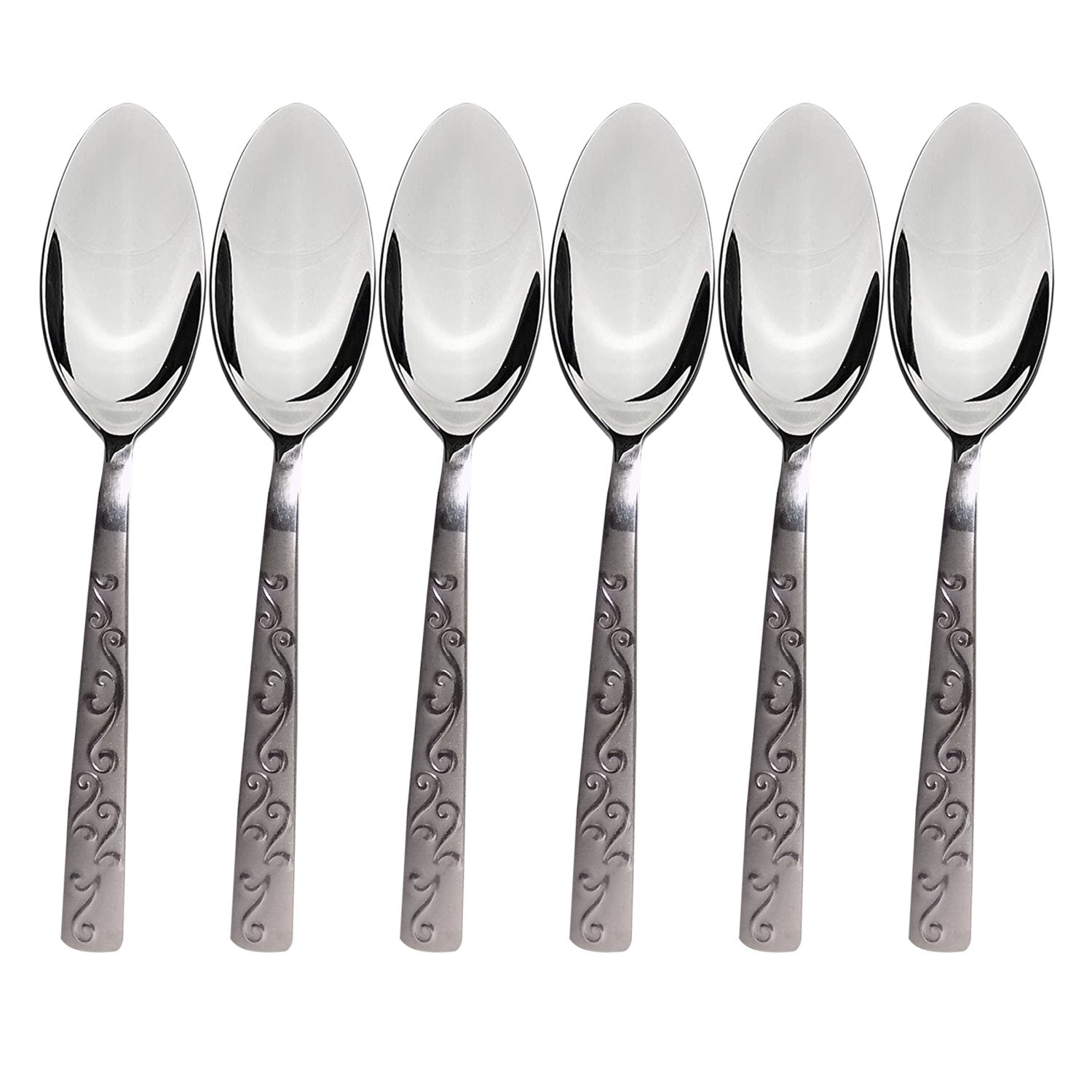 7004 Stainless Steel Big Spoon for Home/Kitchen (Set of 6 Pcs) - SkyShopy