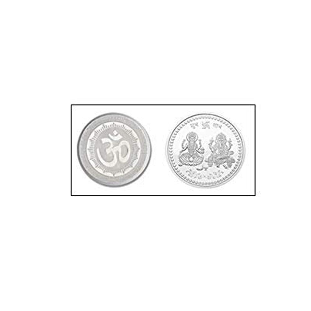 0866 Silver color Coin for Gift & Pooja (Not silver metal) - SkyShopy