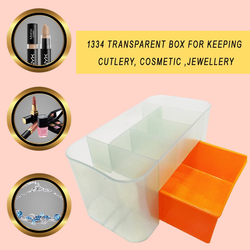 1334 Transparent Box for keeping Cutlery ,Cosmetic ,jewellery - SkyShopy