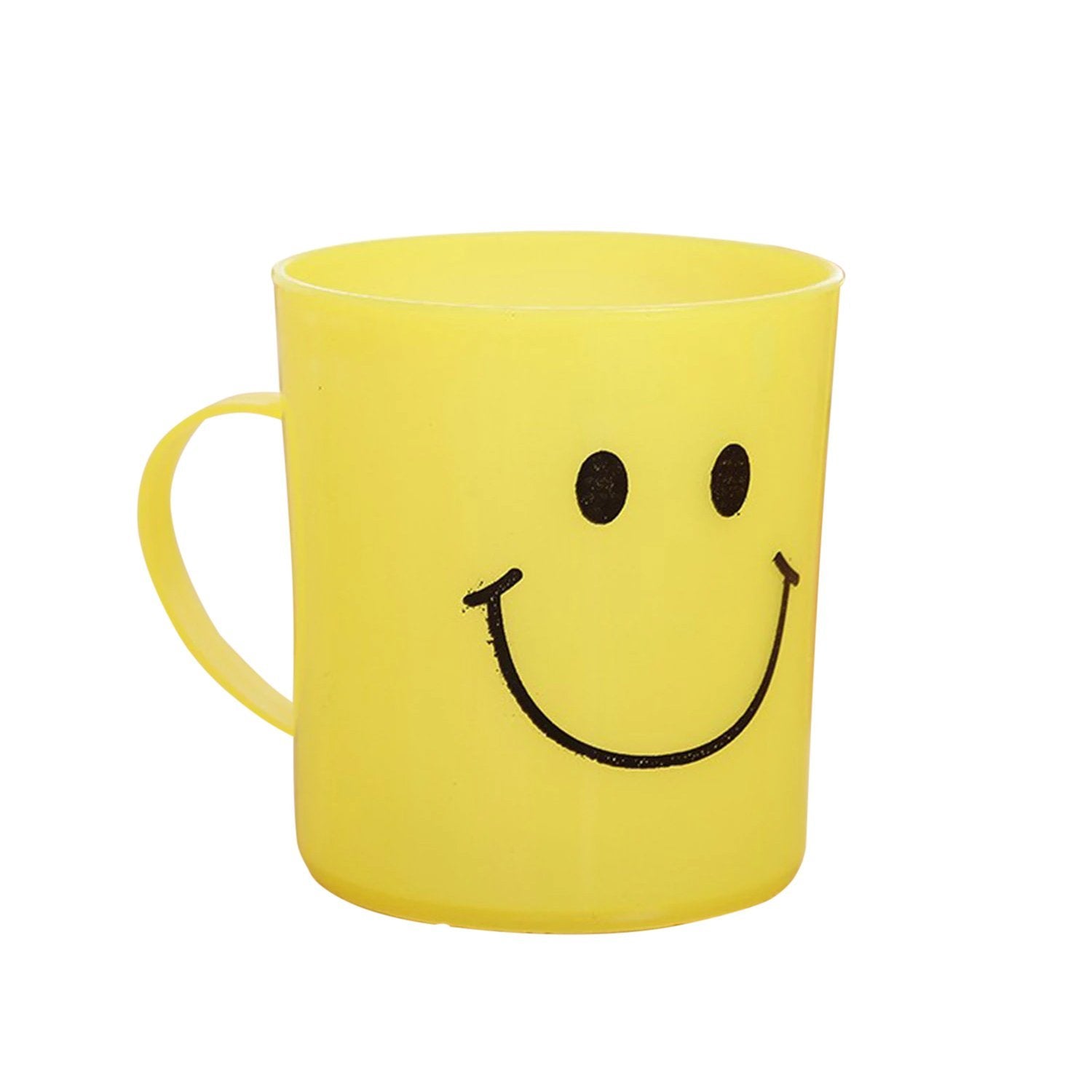 0744 Unbreakable Plastic Coffee-Milk Fancy Smiley Mug - SkyShopy