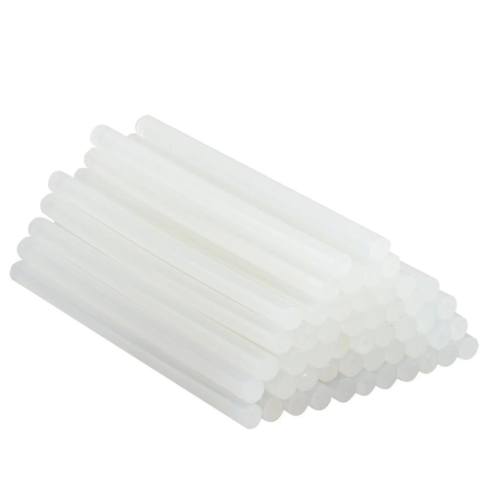 0483 Transparent HOT MELT Glue Sticks for DIY and Craft Work Big 10 mm 8 inch  (Set of 40) - SkyShopy