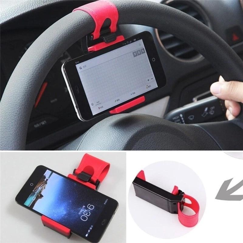 0268 Universal Car Steering Wheel Phone Holder - SkyShopy