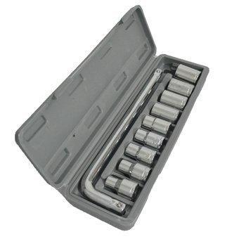 0407 -10 pc, 6 pt. 3/8 in. Drive Standard Socket Wrench Set - SkyShopy