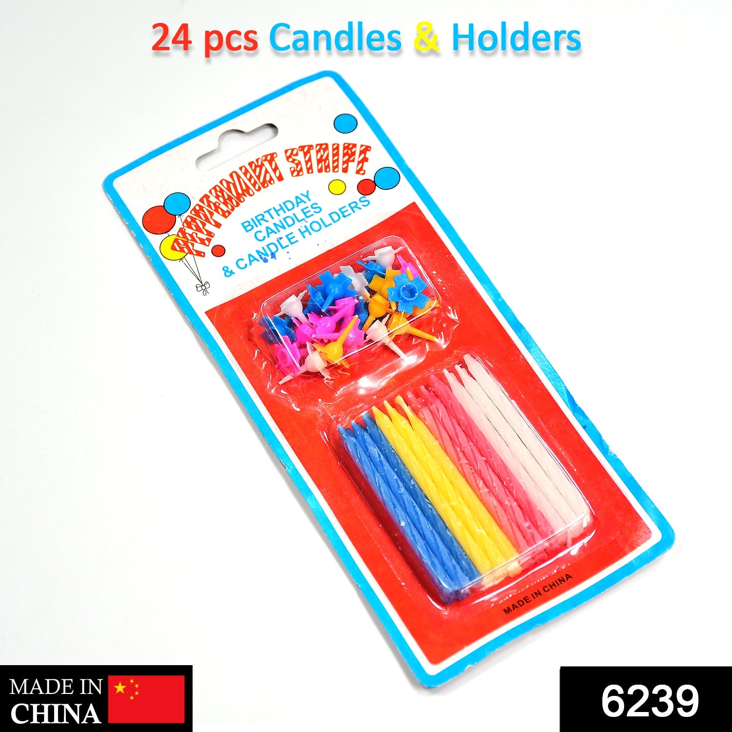 6239 Birthday Party Candles (Pack of 24 pcs) DeoDap