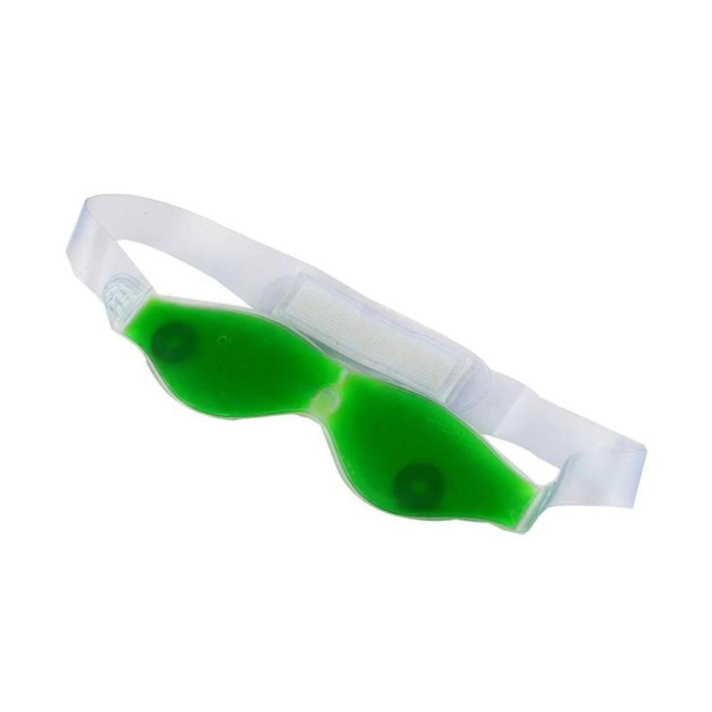 0403 Cold Eye Mask with Stick-on Straps (Green) - SkyShopy