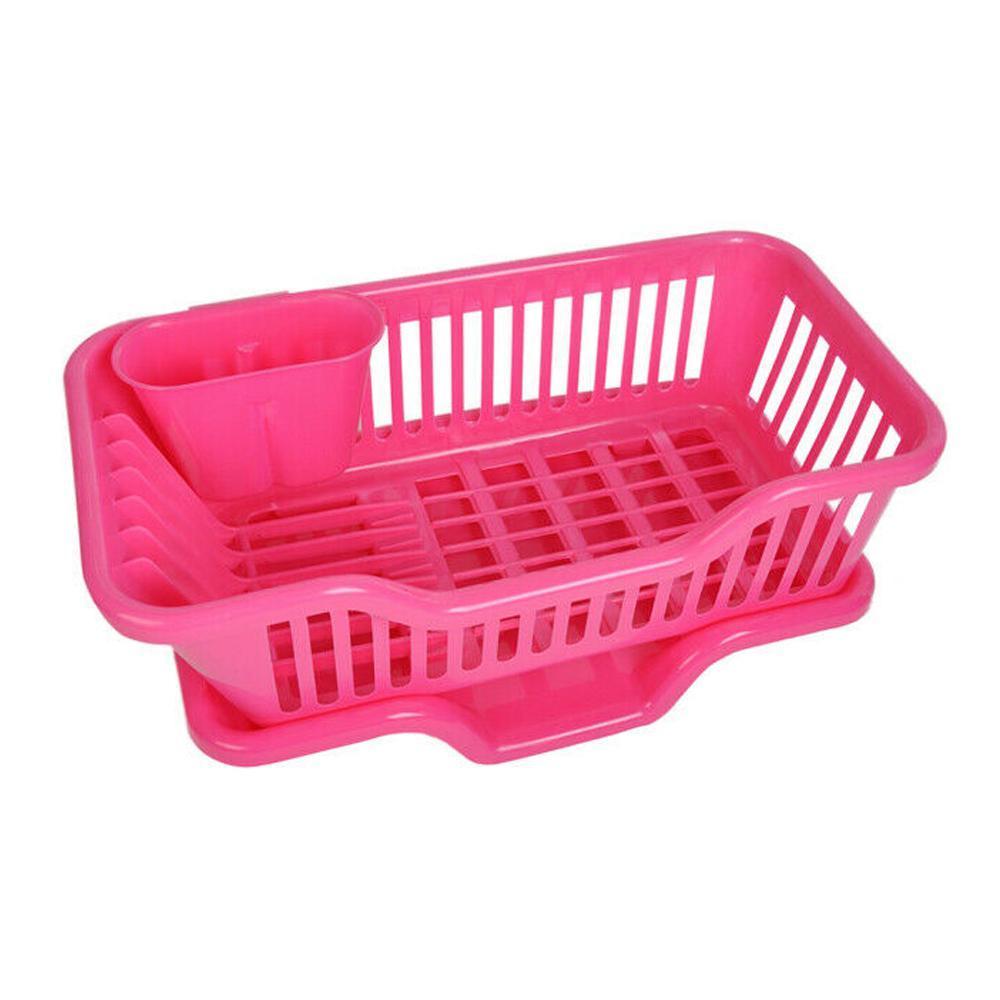 0747 (Small) Plastic Sink Dish Drainer Drying Rack - SkyShopy