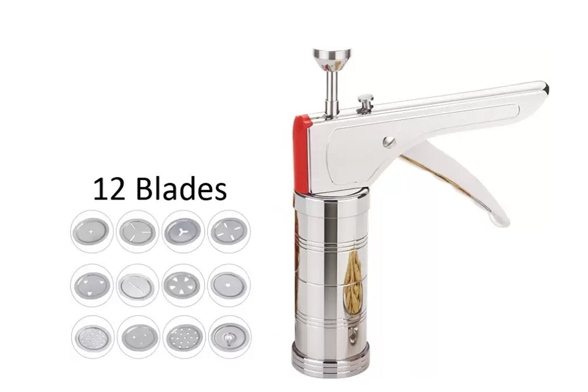 0090 Kitchen Press Set 12 pcs, Silver (Kitchen_Press) - SkyShopy