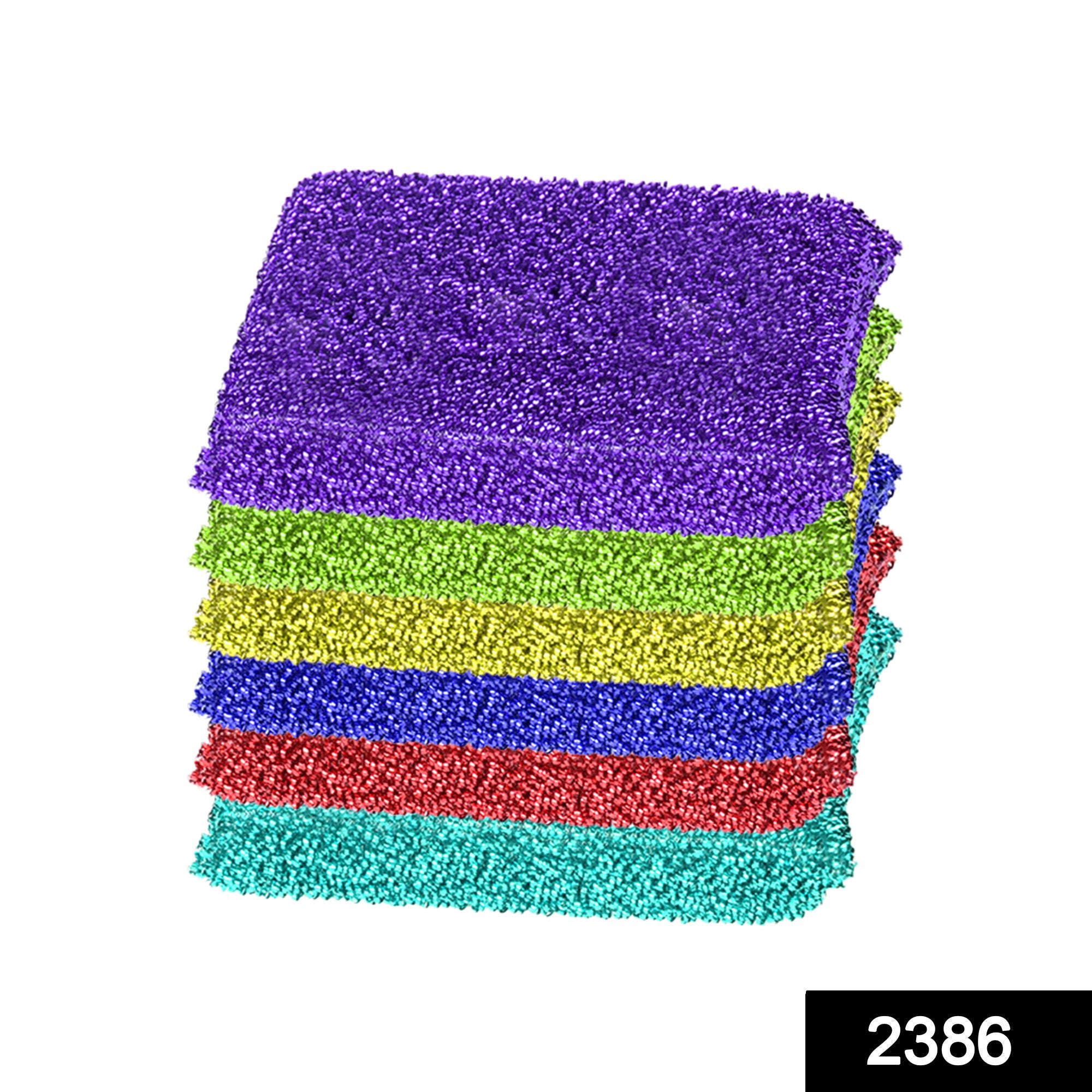 2386 Scratch Proof Kitchen Scrubber Pads for Utensils/Tiles Cleaning (6 pc) - SkyShopy