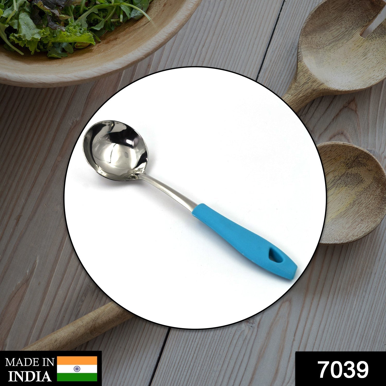 7039 SS Deep Serving Spoon N2 used in all kinds of household and official places for serving and having food stuffs and items.