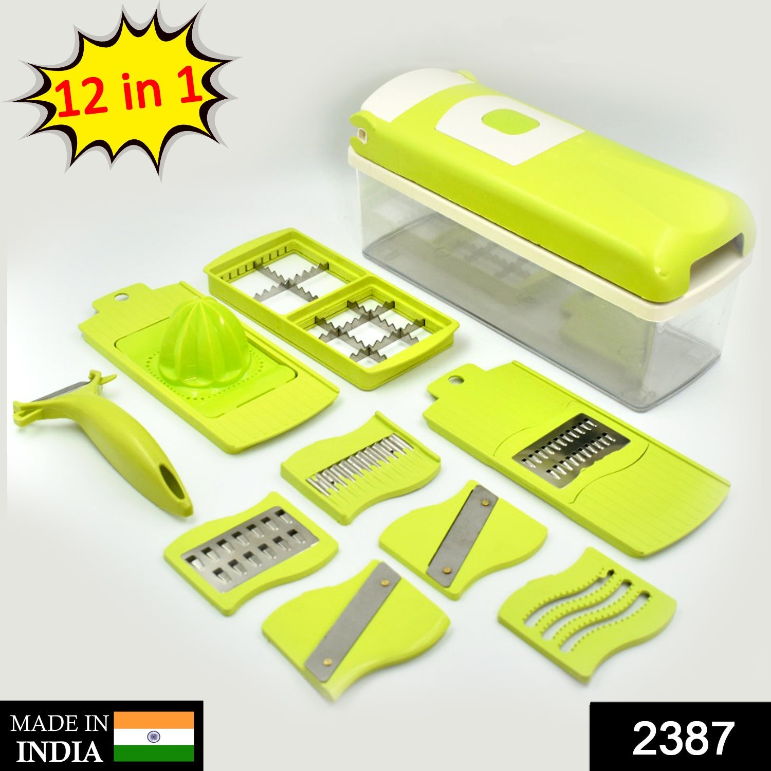 2387 Nicer Dicer 12 in 1 Used For Chopping And Cutting Of Vegetables And Fruits.