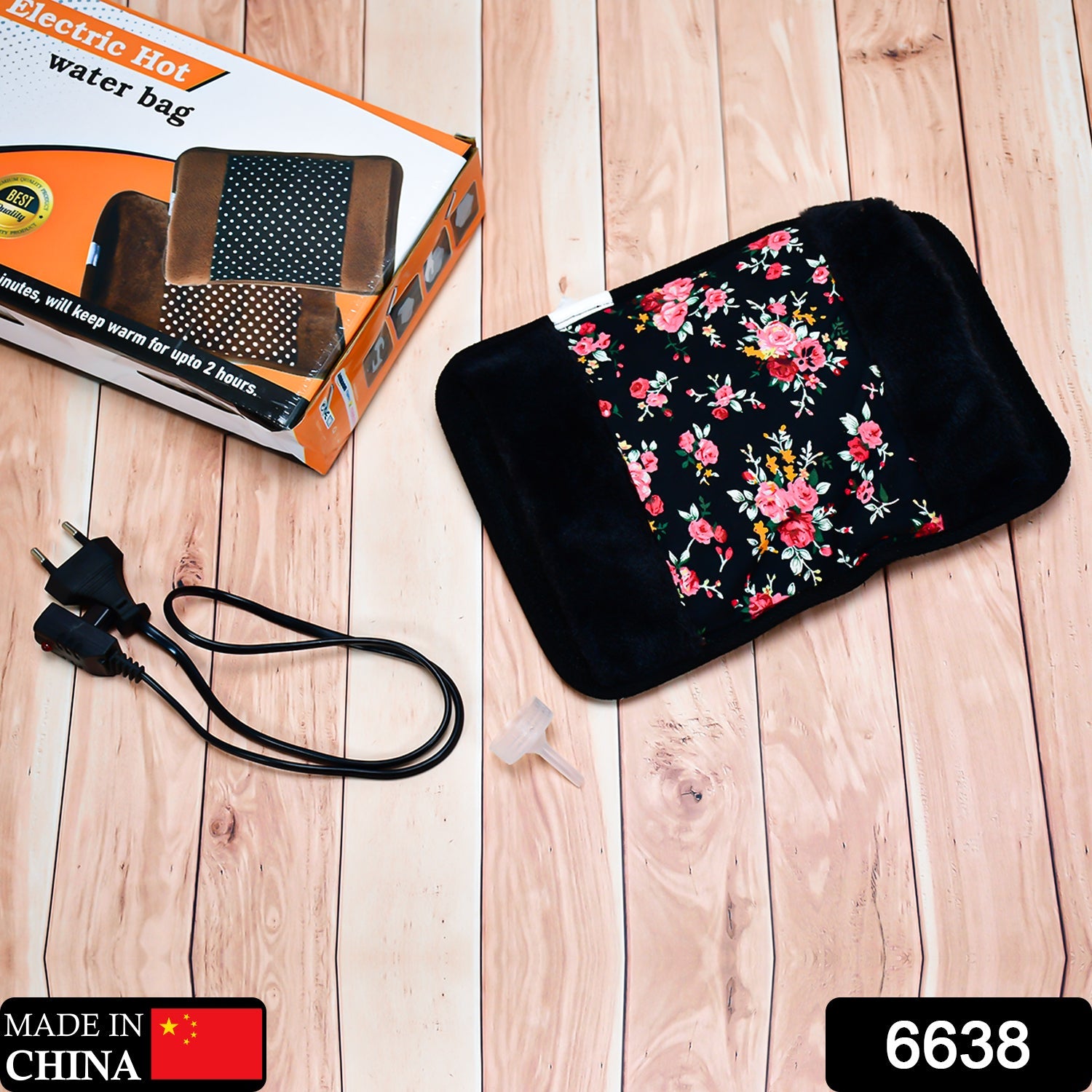 6638 Electric hot water bag with Fur Velvet heating bag, hot water bag, Heating Pad, Heat Pouch Hot Water Bag (Multi Design) DeoDap