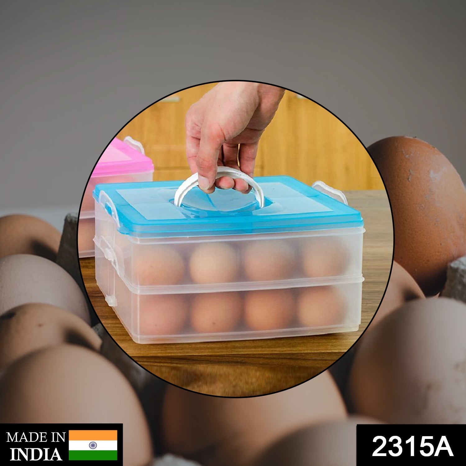 2315A Double Layer 24 Grid Egg Storage Box for Egg Storage Container