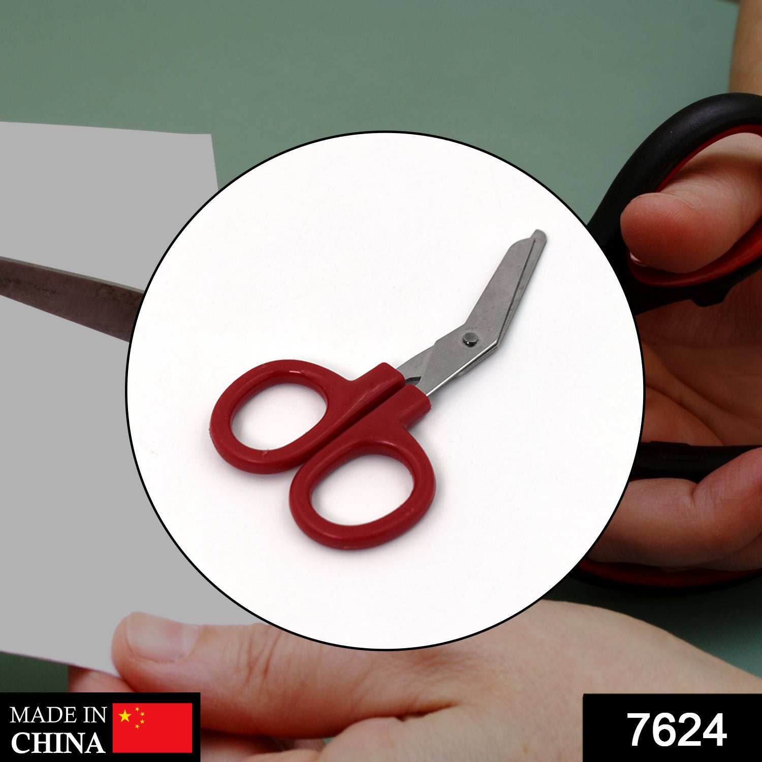 7624 cn Scissor For Cutting And Designing Purposes By Students And All Etc. DeoDap