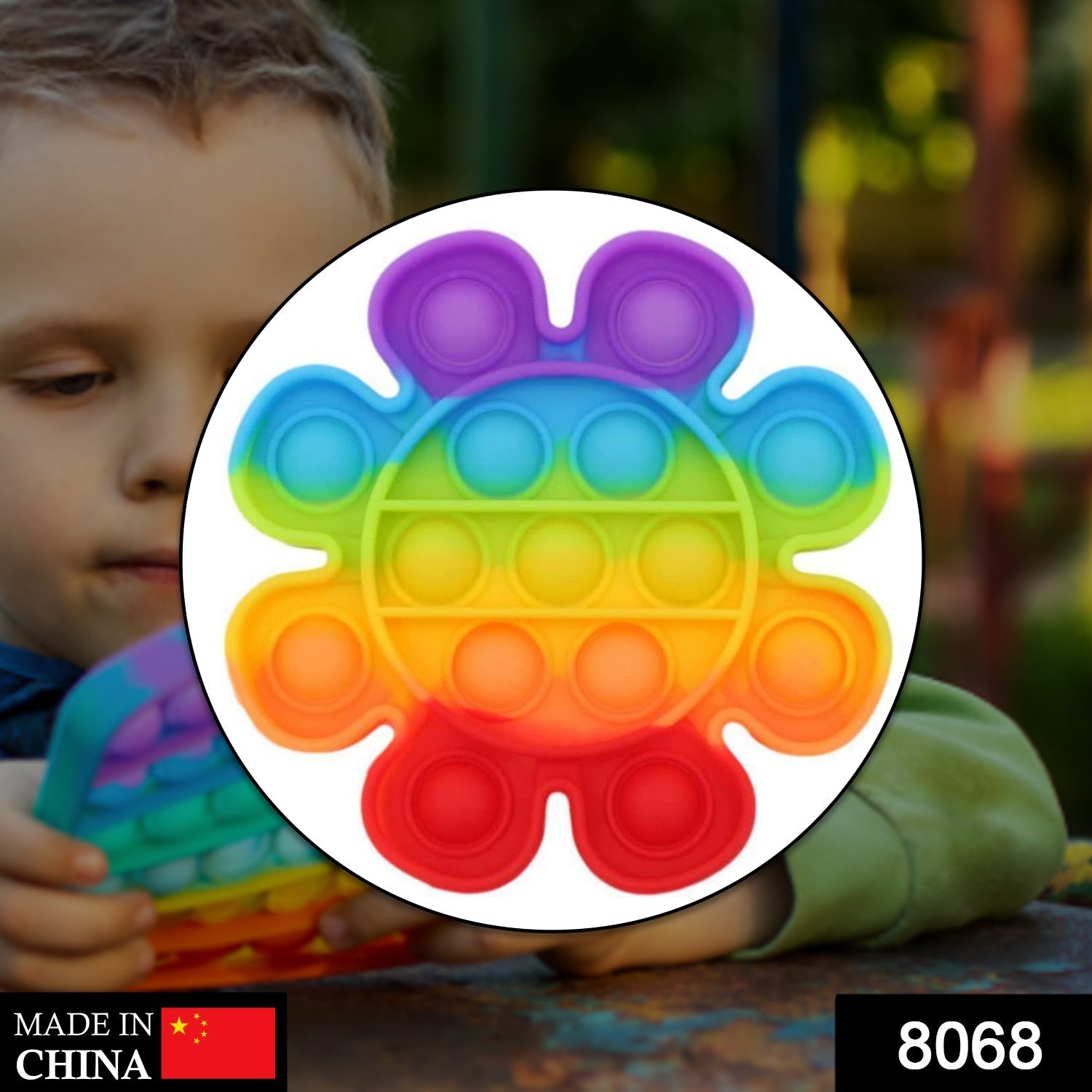 8068 Sun flower Fidget Toy and fidget tool Used for playing purposes and all, especially for kids.