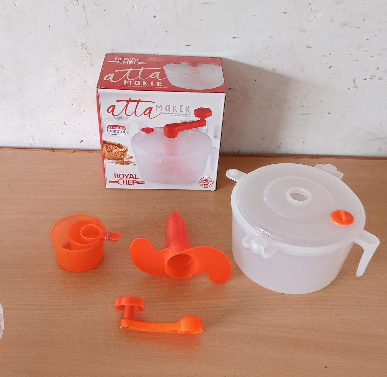 0155b Plastic Atta/Dough Maker I Manual Dough Maker Machine for Kitchen/Automatic Plastic Atta Maker Home