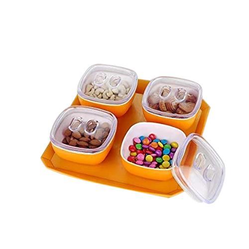 0075 Dryfruit Box, Chocolates Box, Sweet Box, Mouth Freshener Box, Indian Mukhwas Box (Set of 4, Green) - SkyShopy