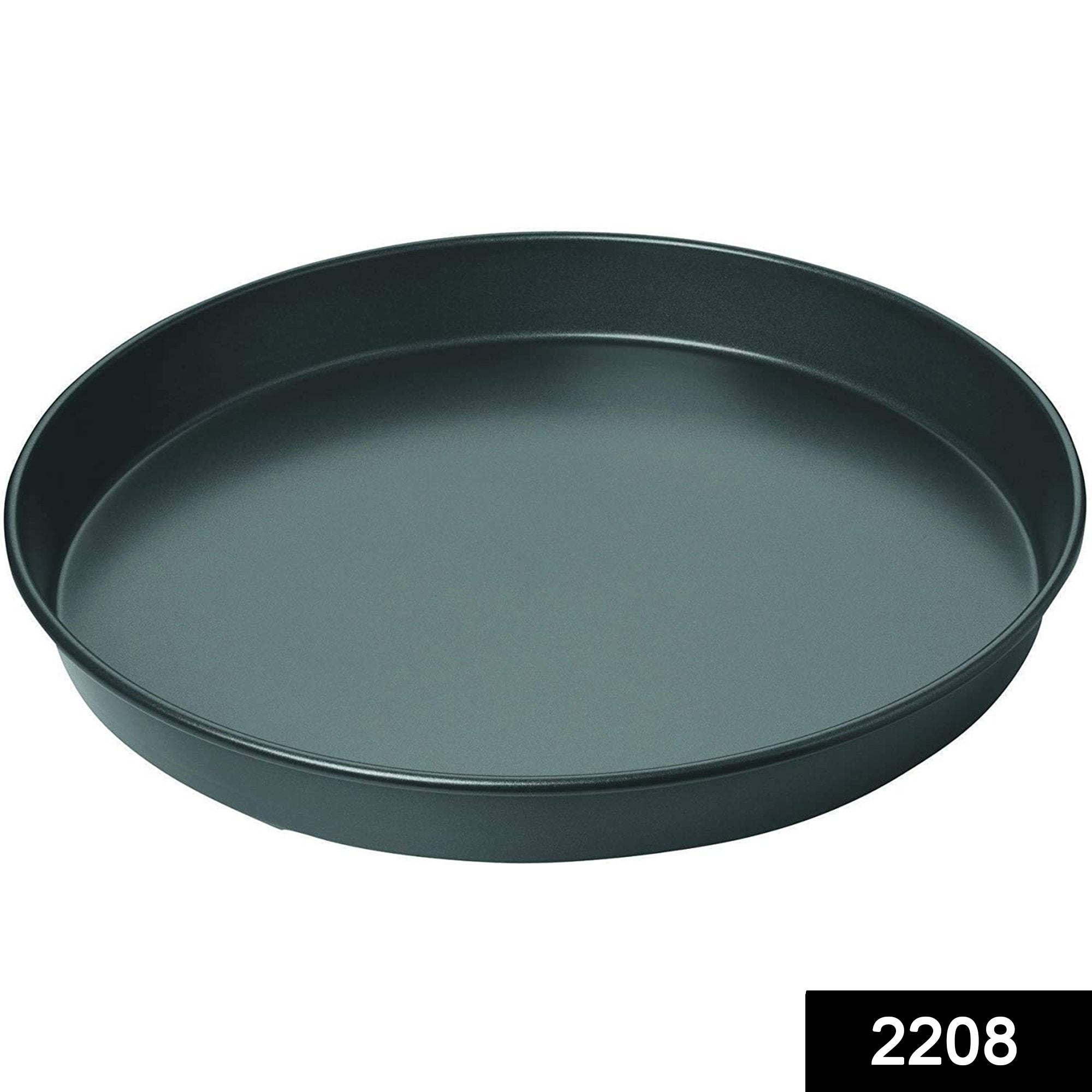 2208 Steel Non-Stick Round Plate Cake Pizza Tray Baking Mould - SkyShopy