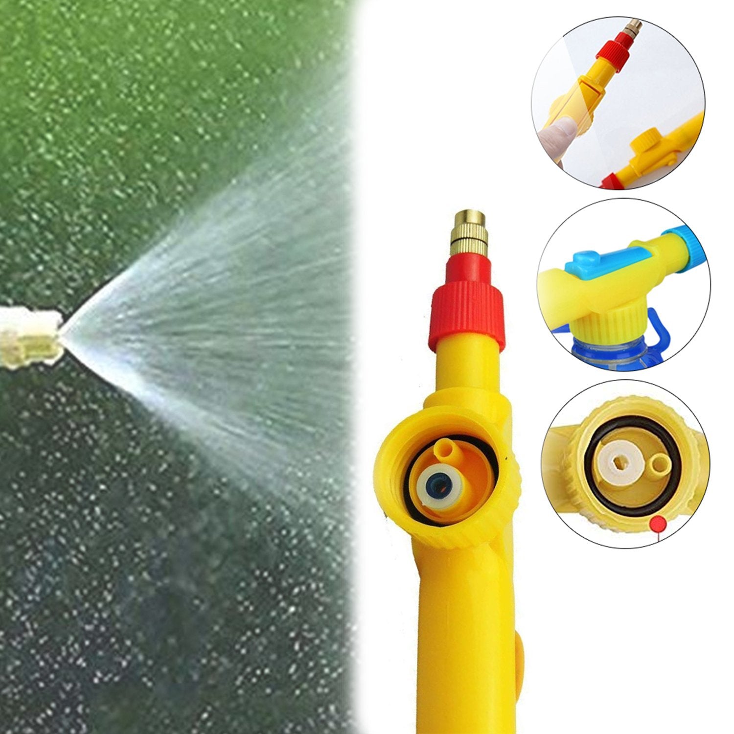 0468 Bottle Sprayer for Plants Garden Pesticide Car Wash with Adjustable Brass Nozzle Sprayer (Handheld Pump) - SkyShopy