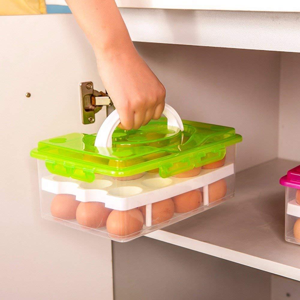 2315 Double Layer Refrigerator Egg Storage Box - SkyShopy
