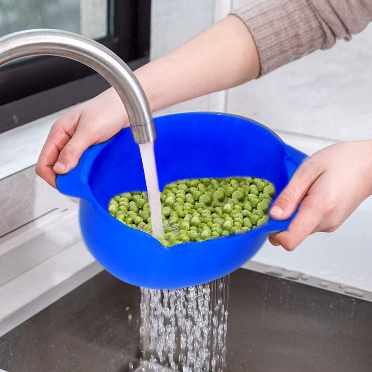 2321 Double Layer Drain  Washing Kitchen Basket Strainer - SkyShopy