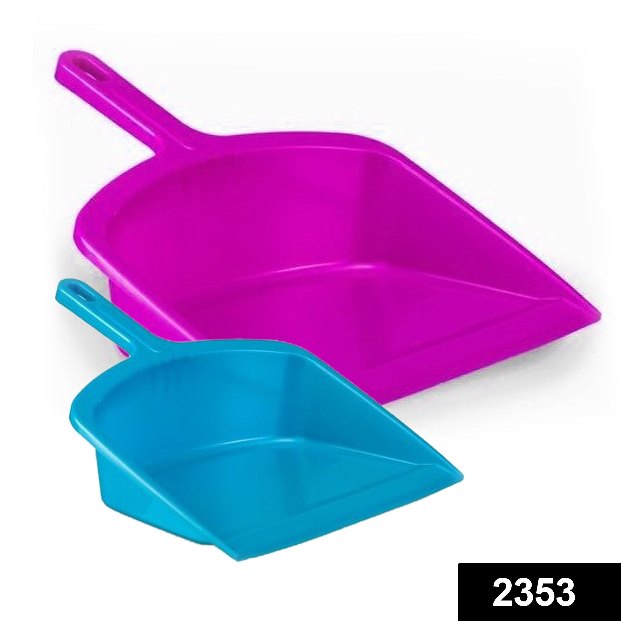 2353 Durable Lightweight Multi Surface Plastic Dustpan Combo (Pack of 2) - SkyShopy