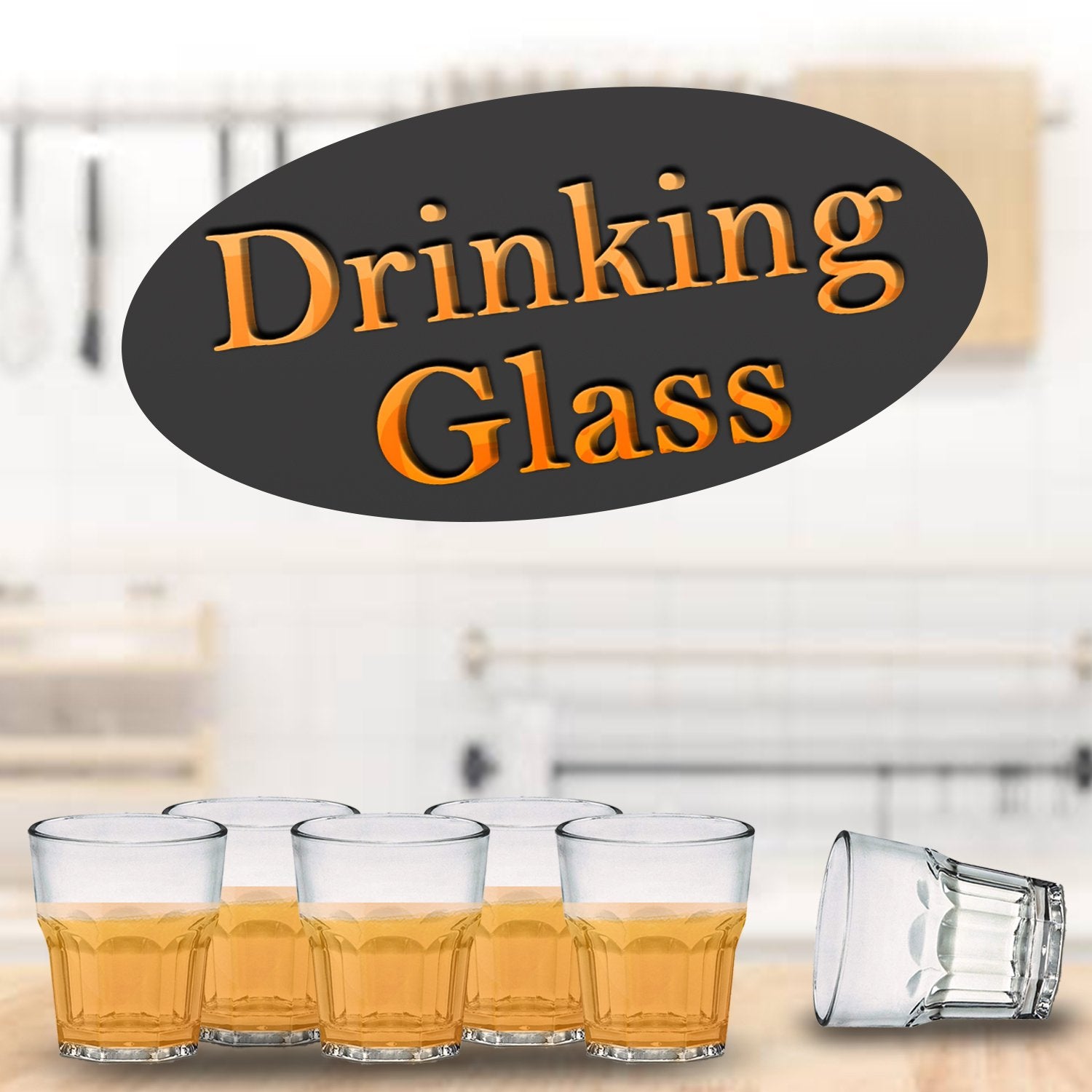 2363 Multi Purpose Drinking Glass Set (Set of 6 Pcs) - SkyShopy