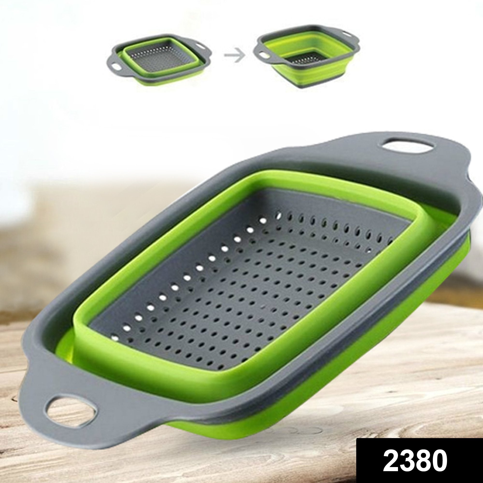 2380 Plastic Folding Basket/Strainer for Kitchen - SkyShopy