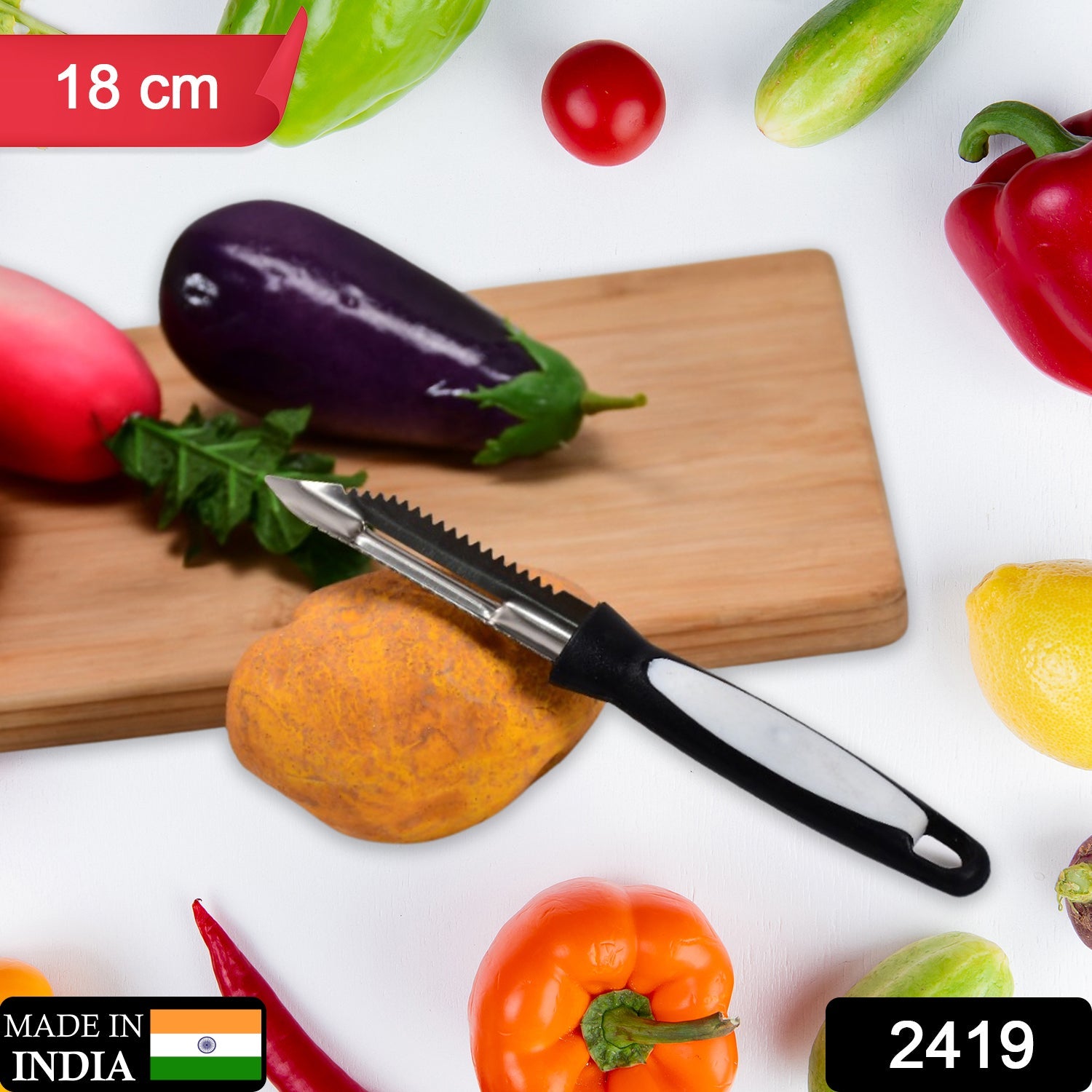 2419 Stainless Steel Vegetable Peeler Steel DeoDap
