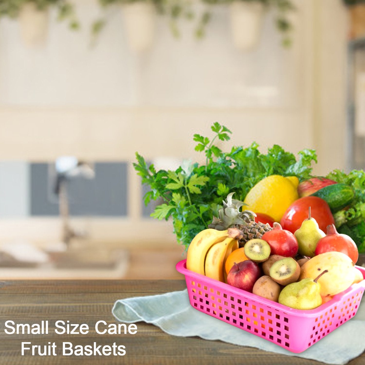2481 Plastic Small Size Cane Fruit Baskets - SkyShopy