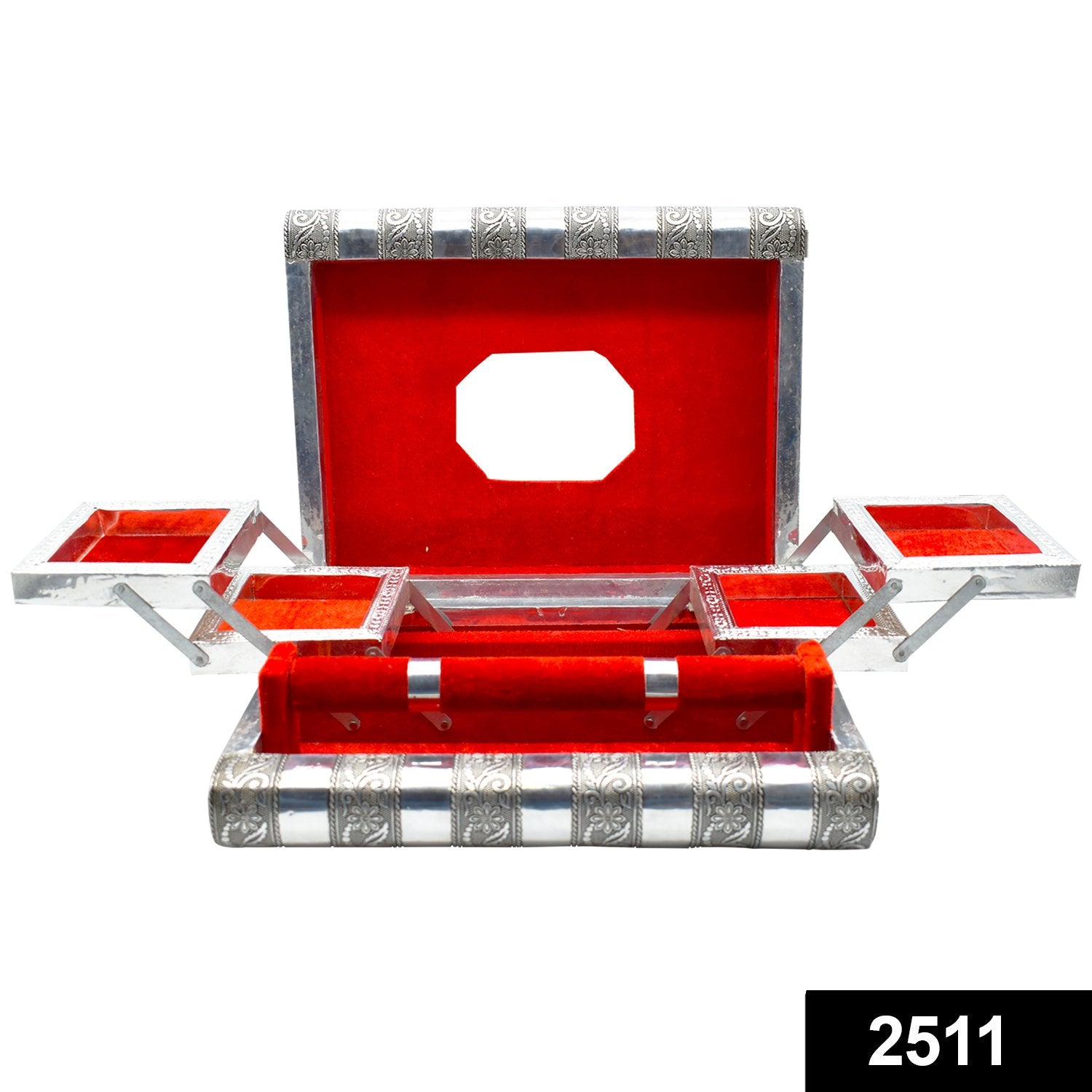2511 Wooden Jewellery Organizer Multi Purpose Box Bangle Box - DeoDap