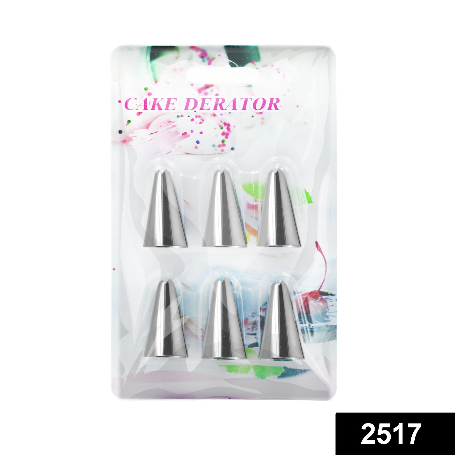 2517 Cake Decorating Stainless Steel Nozzle (6pcs) freeshipping - DeoDap