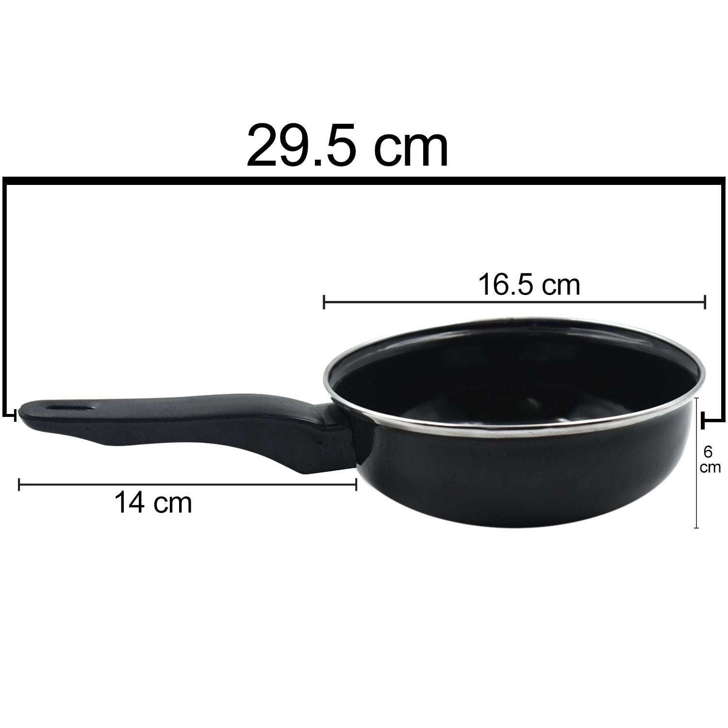 2522 Non-Stick Gas Compatible Fry Pan Without Lid - SkyShopy