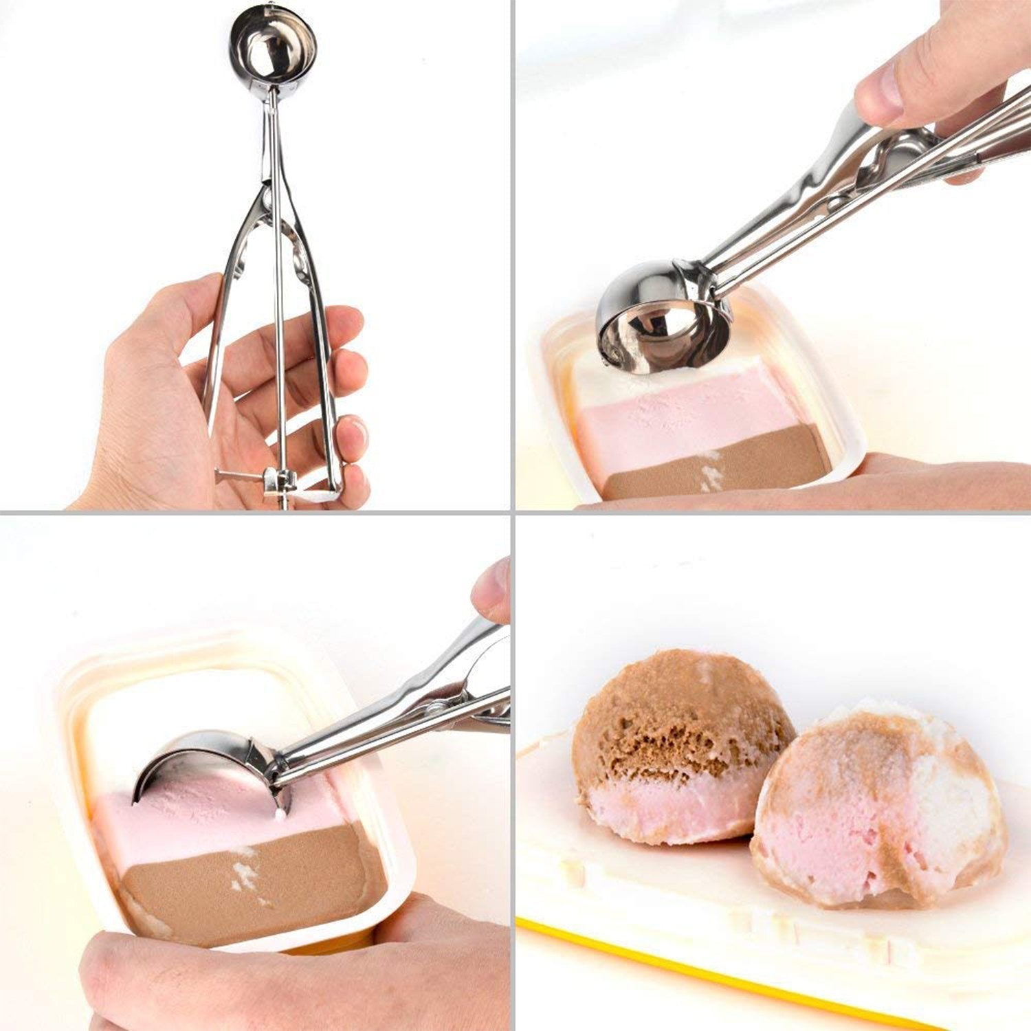 2523 Ice Cream Serving Spoon Scooper (Stainless Steel) - SkyShopy