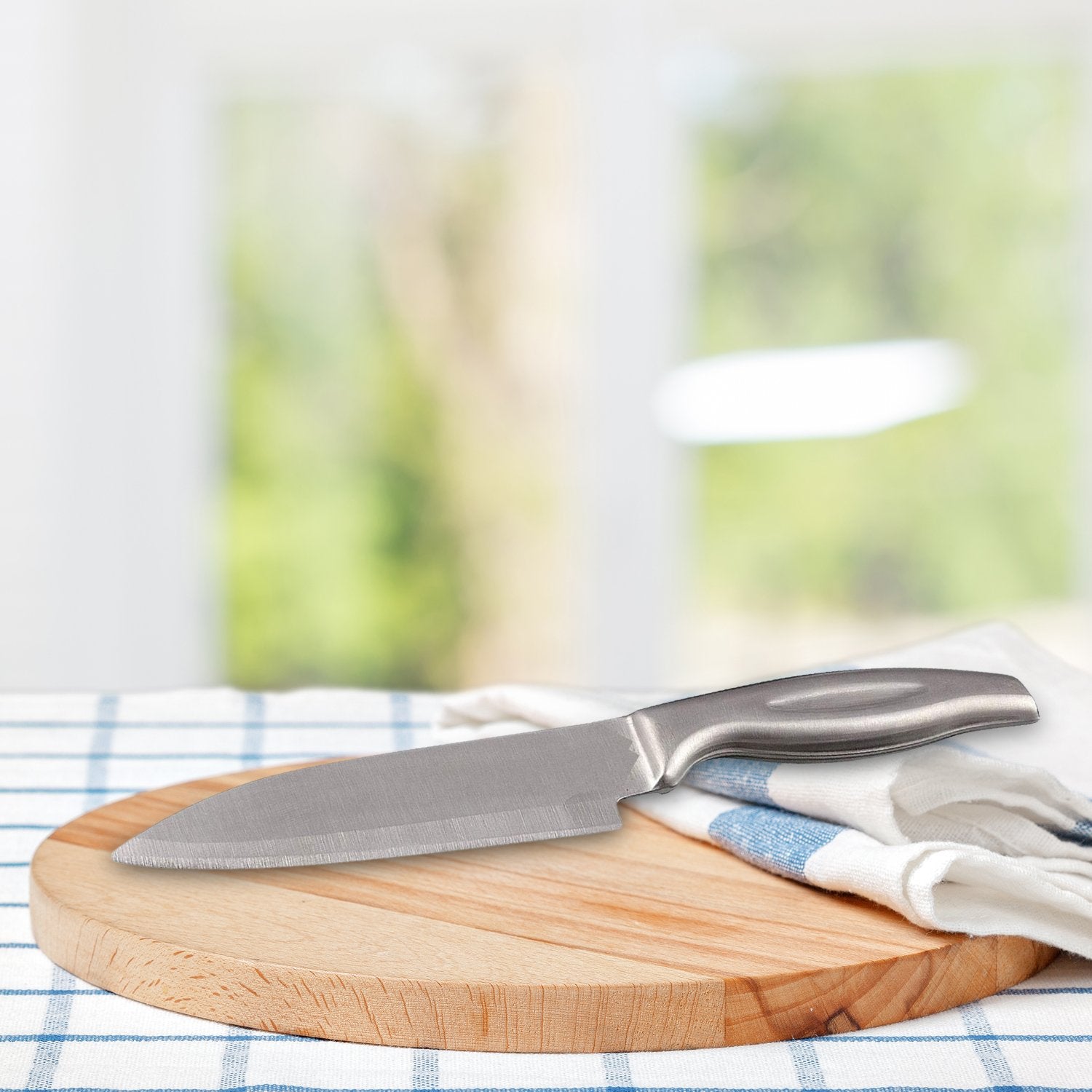 2546 Premium Stainless Steel Knives, Stainless Steel Handle Heavy Duty Blade (10 Inch)