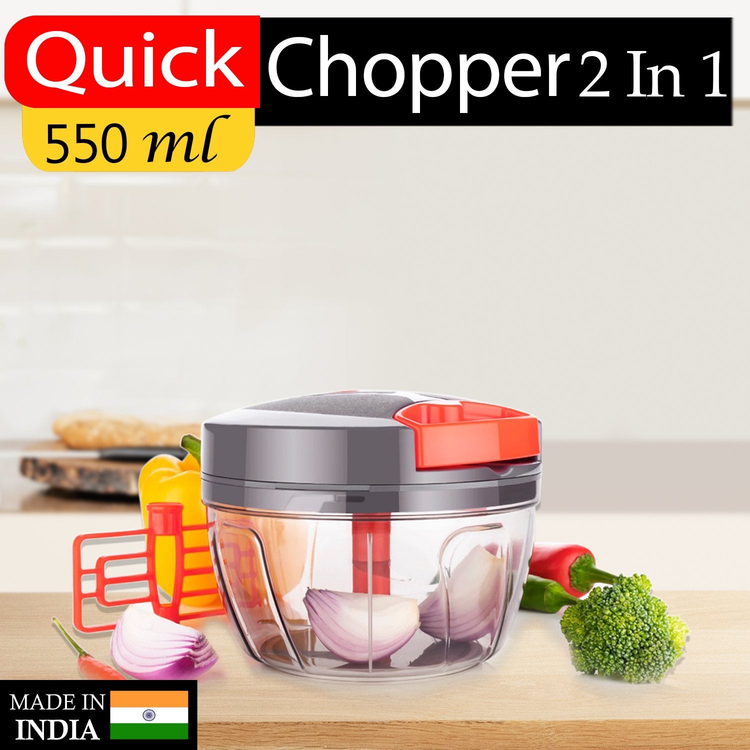 Vegetable Chopper - Manual Food Chopper, Compact & Powerful Hand Held  Vegetable Chopper to Chop Fruits and Vegetables Manufacturer from Rajkot