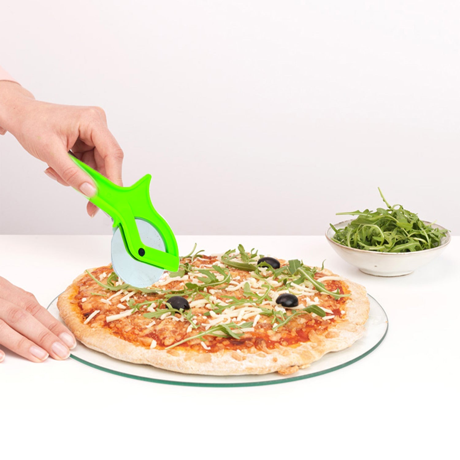 4800  Stainless Steel Pizza Cutter/Pastry Cutter/Sandwiches Cutter DeoDap