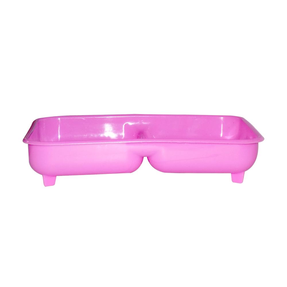 3654 3 in 1 Plastic Soap Box for Bathroom and Sink Organizer (Multicolour) - SkyShopy