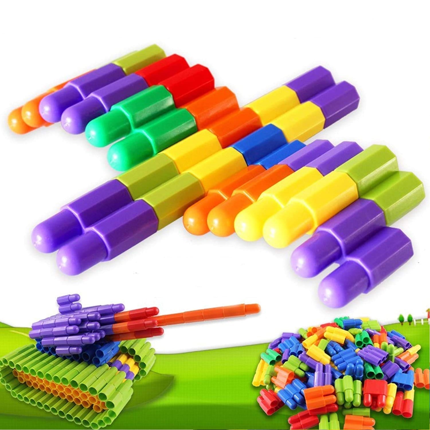 4436 Bullet Building Blocks Mega Set 200 Pcs, Learning & Creativity Puzzle Game for Boys & Girls DeoDap