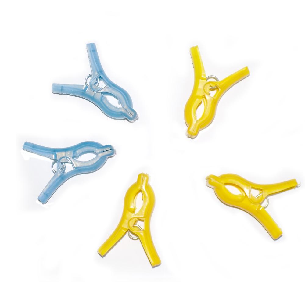 0332 Multipurpose Plastic Clothes Pegs / Hanging Clips / Cloth Drying Clips - 12 pcs (Round) - SkyShopy